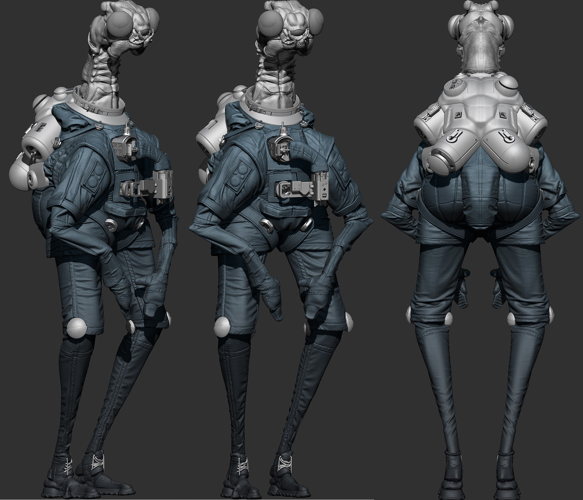 Accept humanoid. Стимпанк збраш. Гуманоидные насекомые. Инопланетная женщина Zbrush. Мотоцикл в Zbrush.